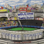 Yankee stadium - Charles Fazzino