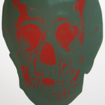 The Dead: Racing Green Chili Red Skull - Damien Hirst